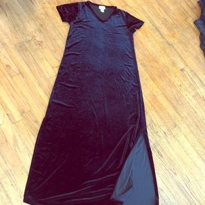 Vintage velvet maxi dress
